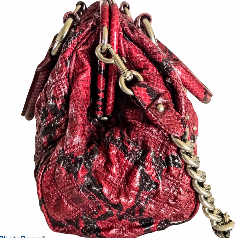 Marc Jacobs Stam Bag Python Bordeaux Studded Wtags - image 4